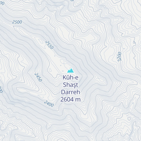 Map of Kūh-e Shaşt Darreh