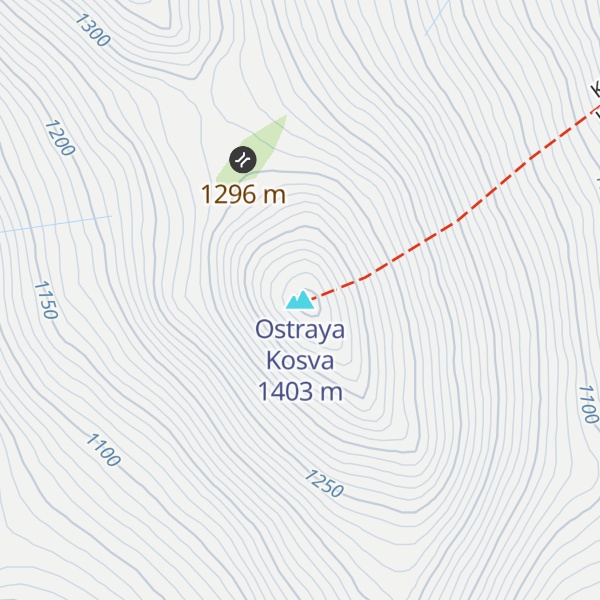 Map of Ostraya Kosva