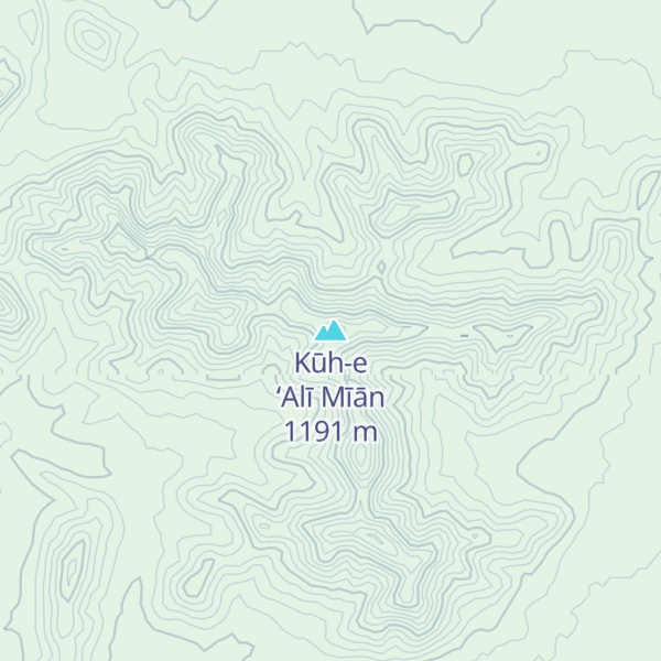 Map of Kūh-e ‘Alī Mīān