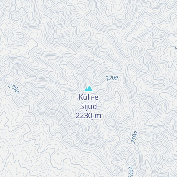 Map of Kūh-e Sījūd