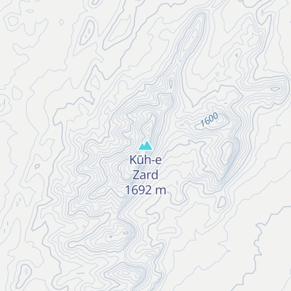 Map of Kūh-e Zard