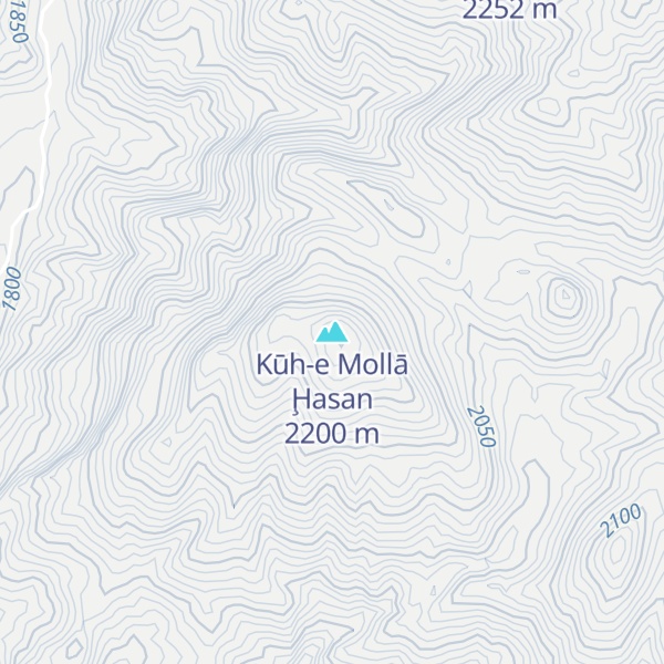 Map of Kūh-e Mollā Ḩasan