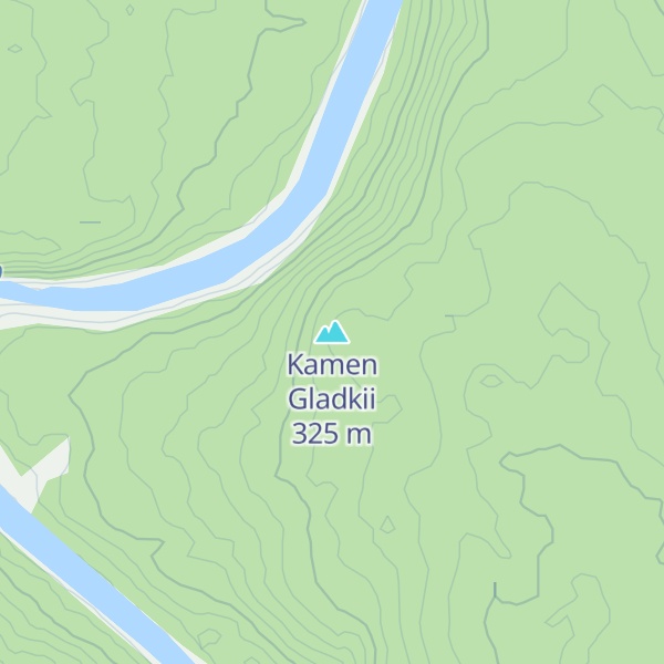 Map of Kamen Gladkii