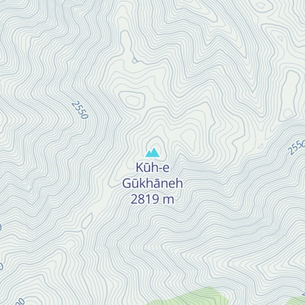 Map of Kūh-e Gūkhāneh