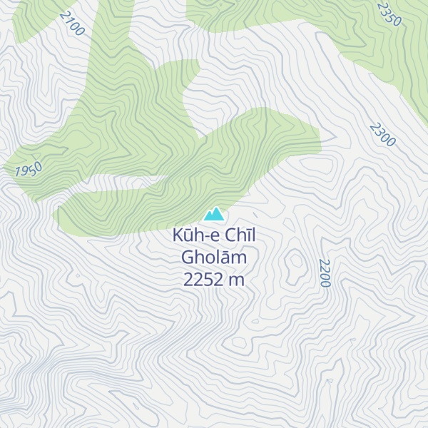 Map of Kūh-e Chīl Gholām