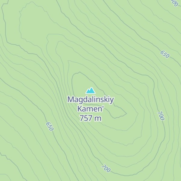 Map of Magdalinskiy Kamen'