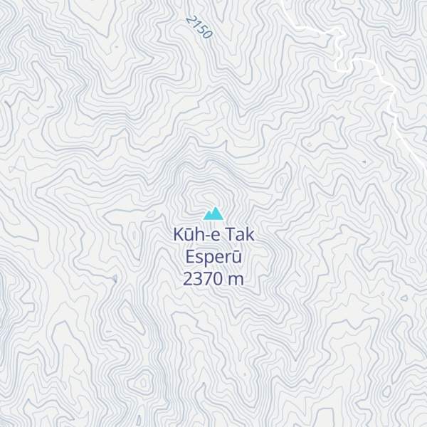 Map of Kūh-e Tak Esperū