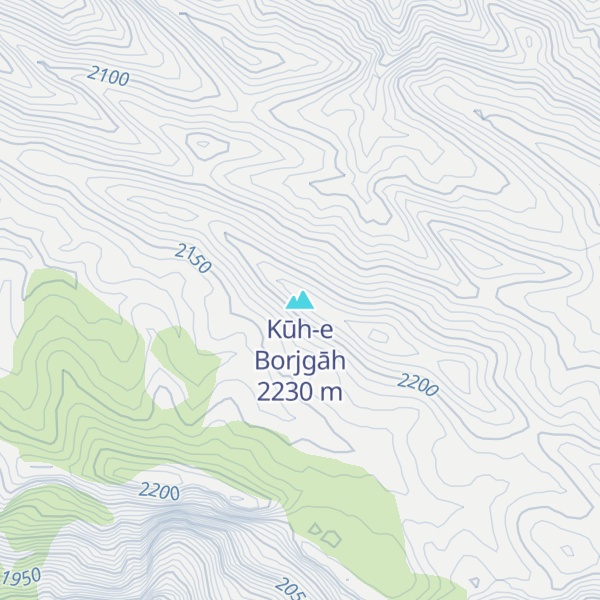 Map of Kūh-e Borjgāh
