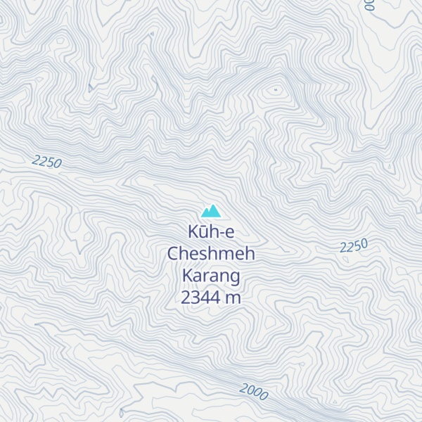 Map of Kūh-e Cheshmeh Karang