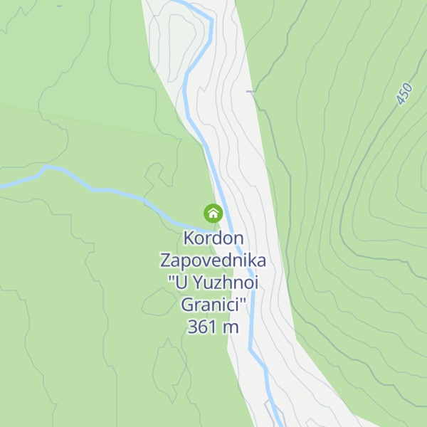 Map of Kordon Zapovednika "U Yuzhnoi Granici"
