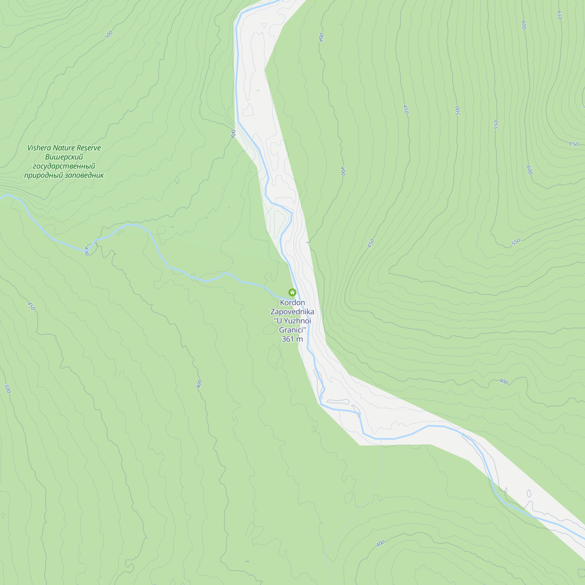 Kordon Zapovednika "U Yuzhnoi Granici" map