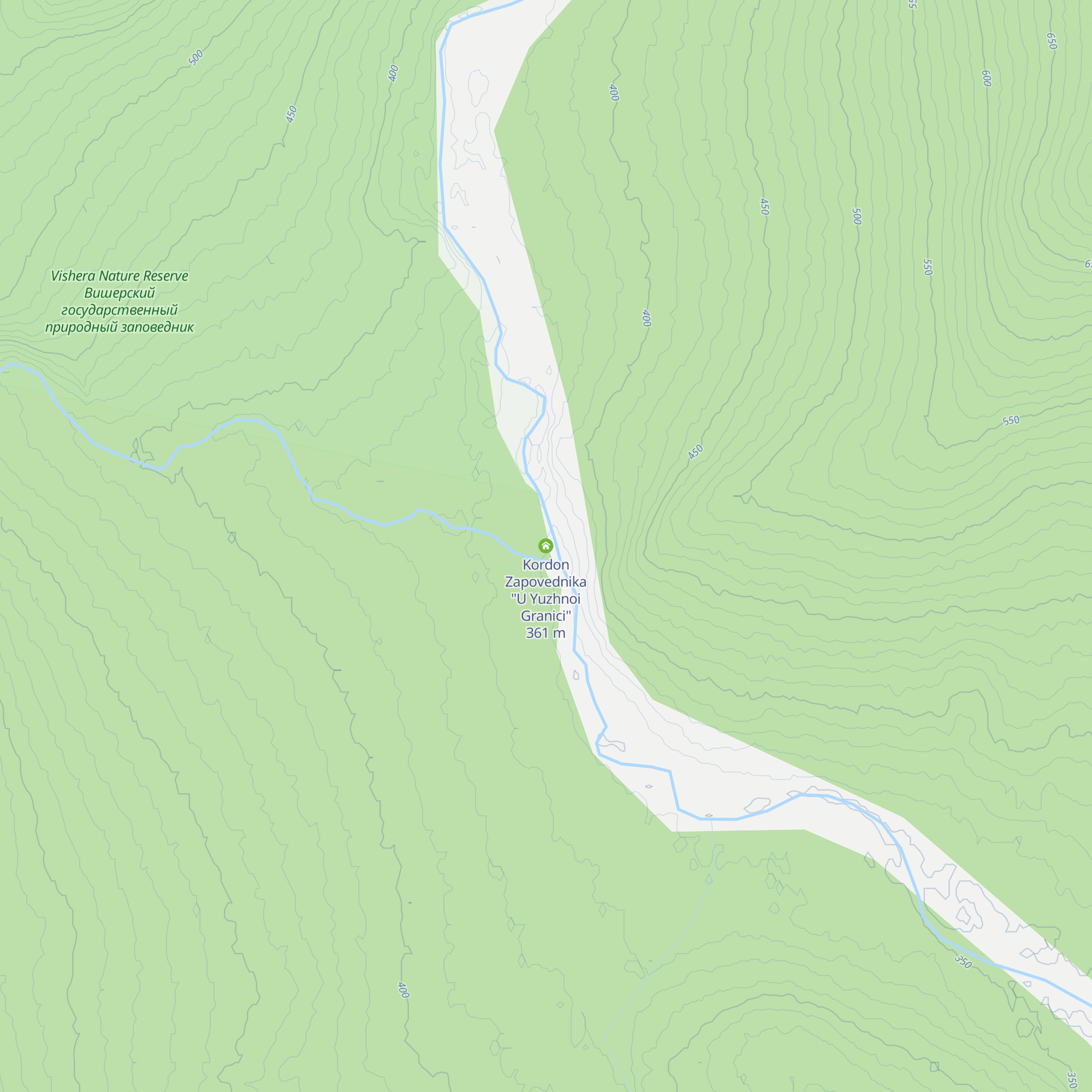 Kordon Zapovednika "U Yuzhnoi Granici" map