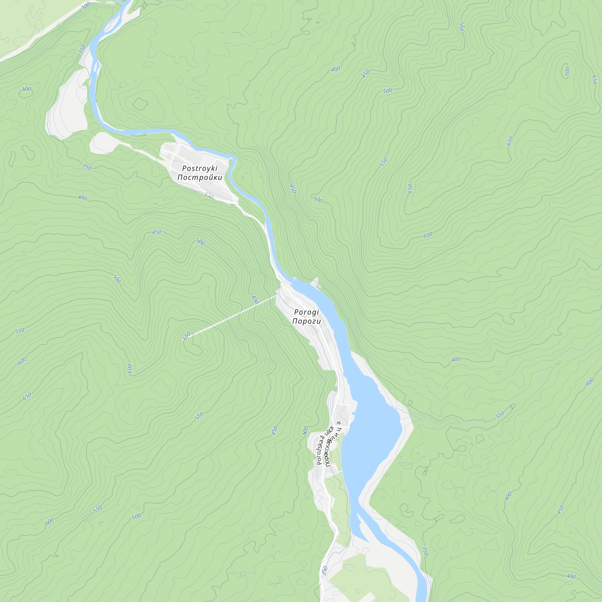 Porogi map