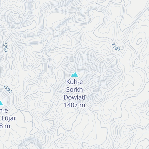 Map of Kūh-e Sorkh Dowlatī