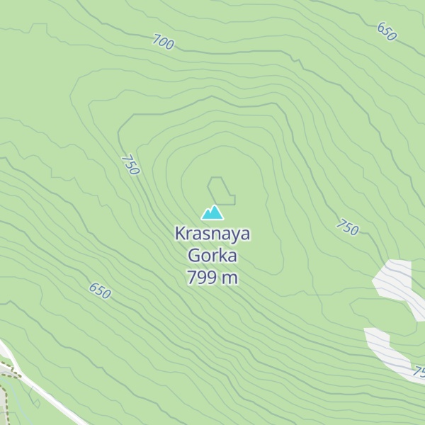 Map of Krasnaya Gorka