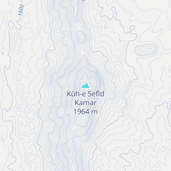 Map of Kūh-e Sefīd Kamar
