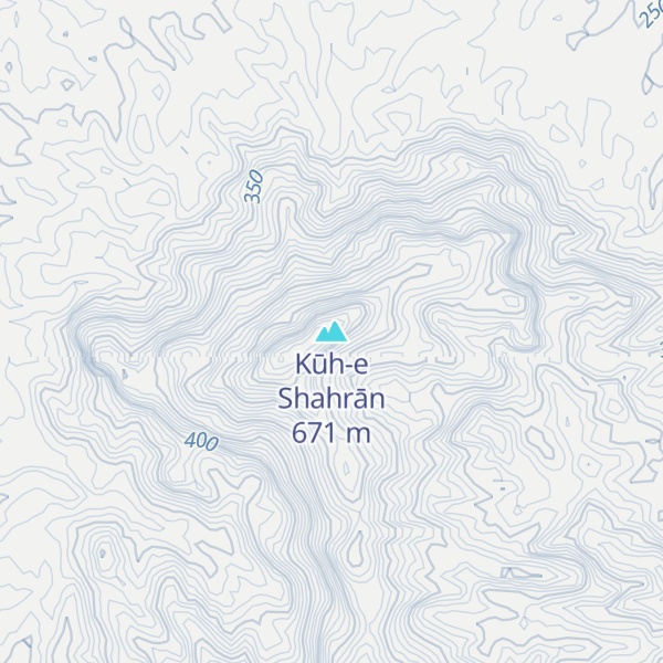 Map of Kūh-e Shahrān