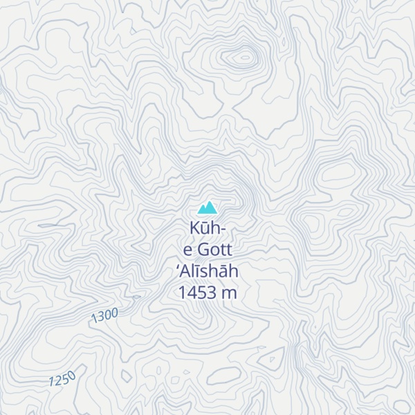 Map of Kūh-e Gott ‘Alīshāh