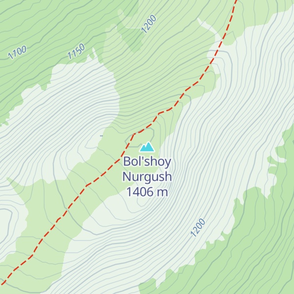 Map of Bol'shoy Nurgush