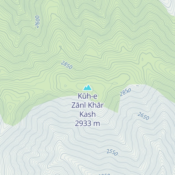 Map of Kūh-e Zānī Khār Kash