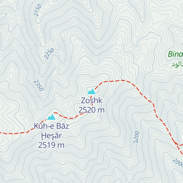 Map of Zoshk