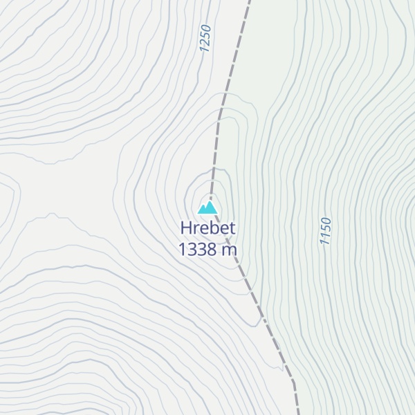 Map of Hrebet