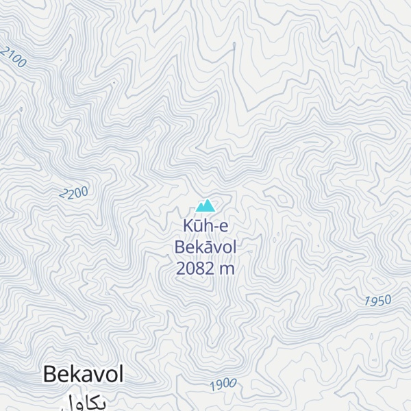 Map of Kūh-e Bekāvol