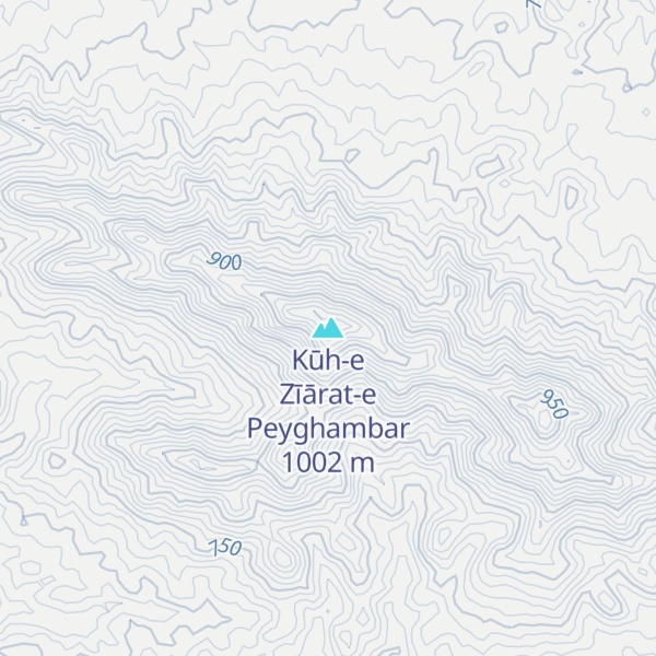 Map of Kūh-e Zīārat-e Peyghambar