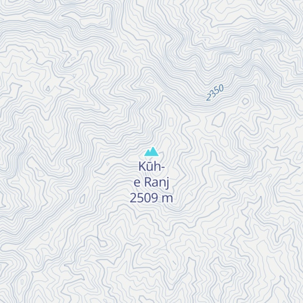 Map of Kūh-e Ranj