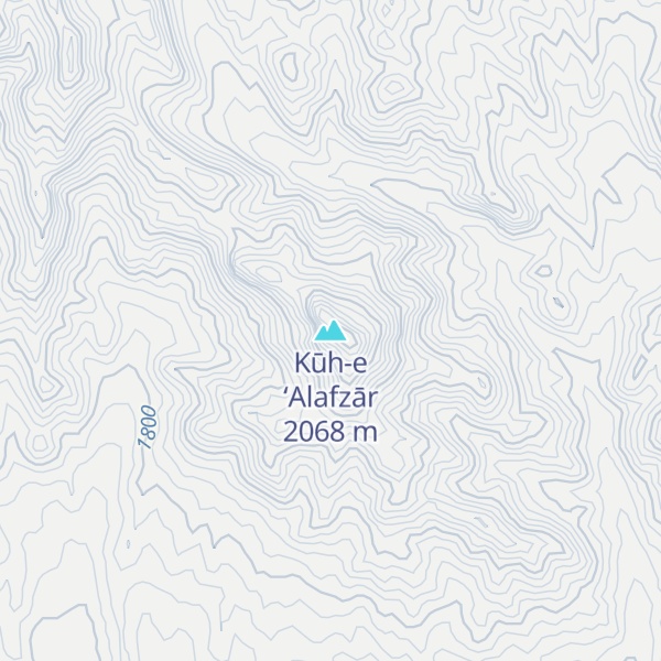 Map of Kūh-e ‘Alafzār