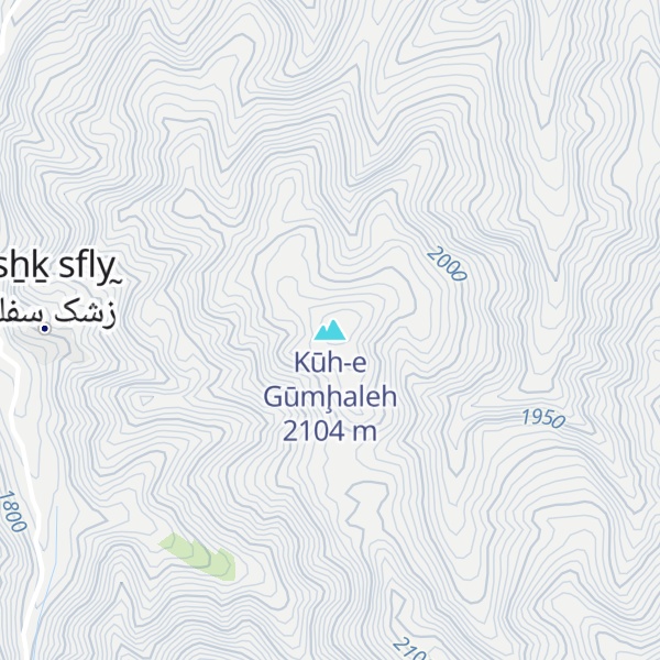 Map of Kūh-e Gūmḩaleh