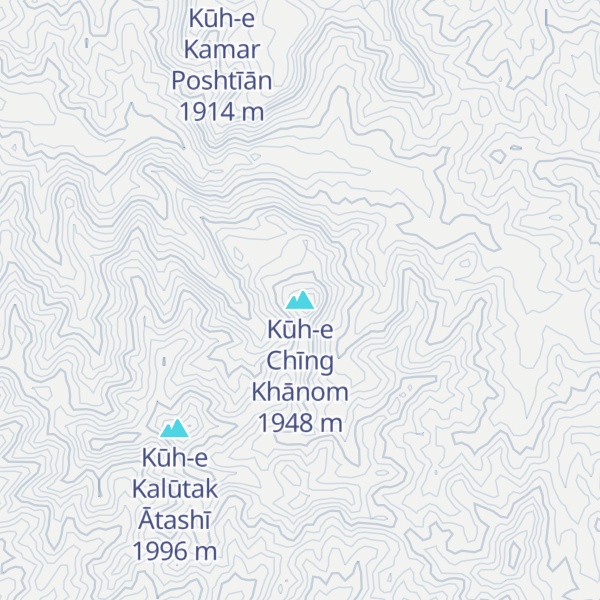 Map of Kūh-e Chīng Khānom