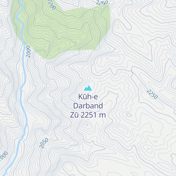 Map of Kūh-e Darband Zū