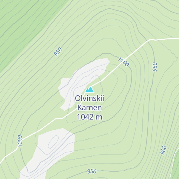 Map of Olvinskii Kamen