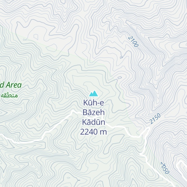 Map of Kūh-e Bāzeh Kādūn