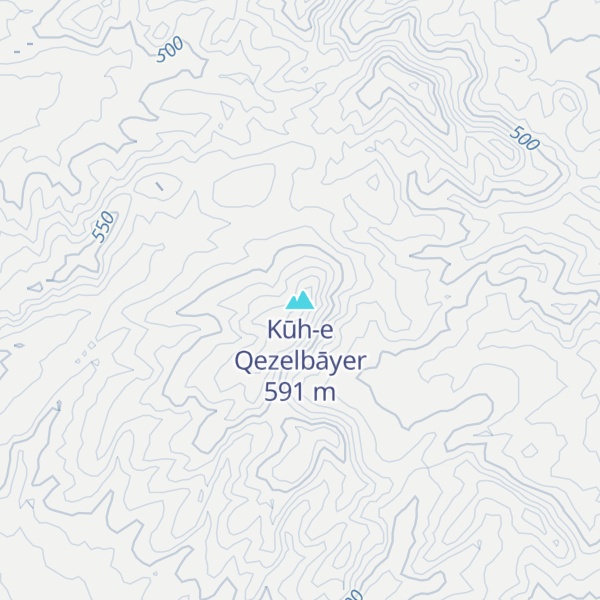 Map of Kūh-e Qezelbāyer