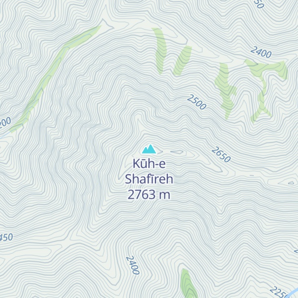 Map of Kūh-e Shafīreh