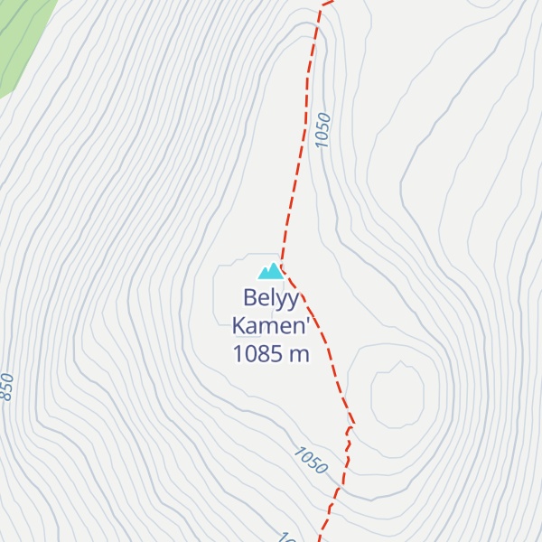 Map of Belyy Kamen'