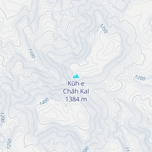Map of Kūh-e Chāh Kal