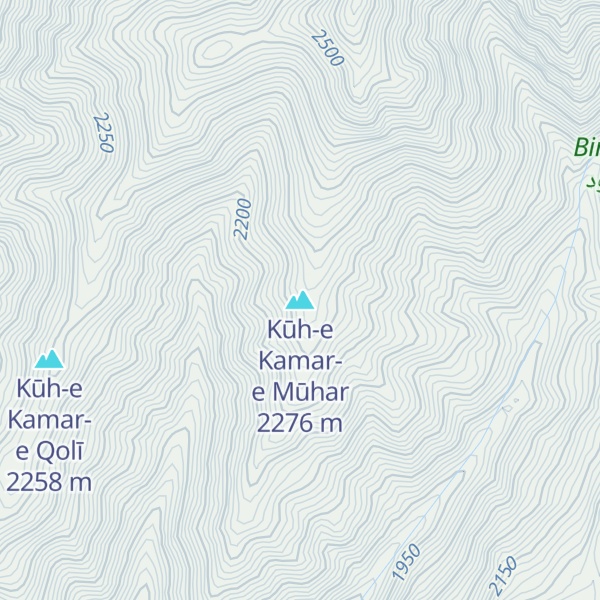 Map of Kūh-e Kamar-e Mūhar