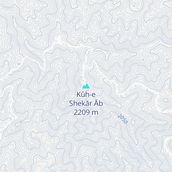 Map of Kūh-e Shekār Āb