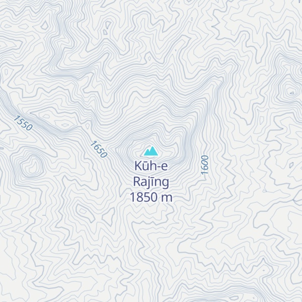 Map of Kūh-e Rajīng