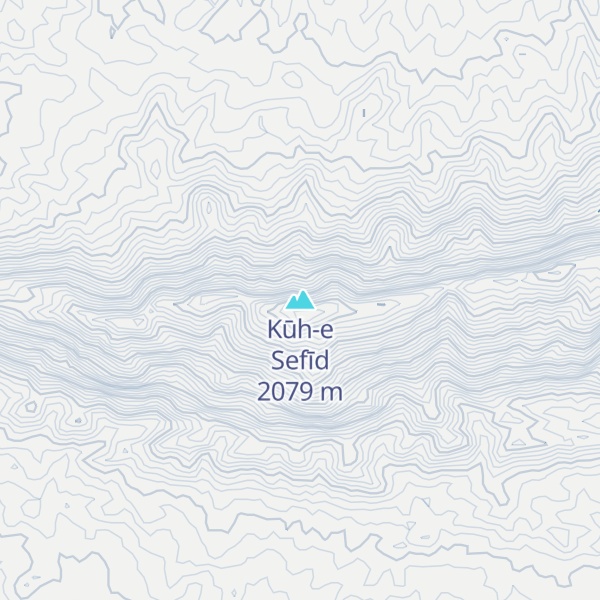 Map of Kūh-e Sefīd