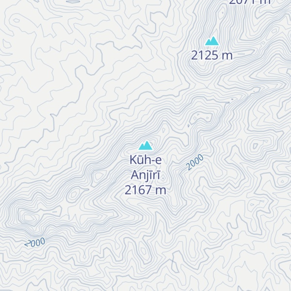 Map of Kūh-e Anjīrī