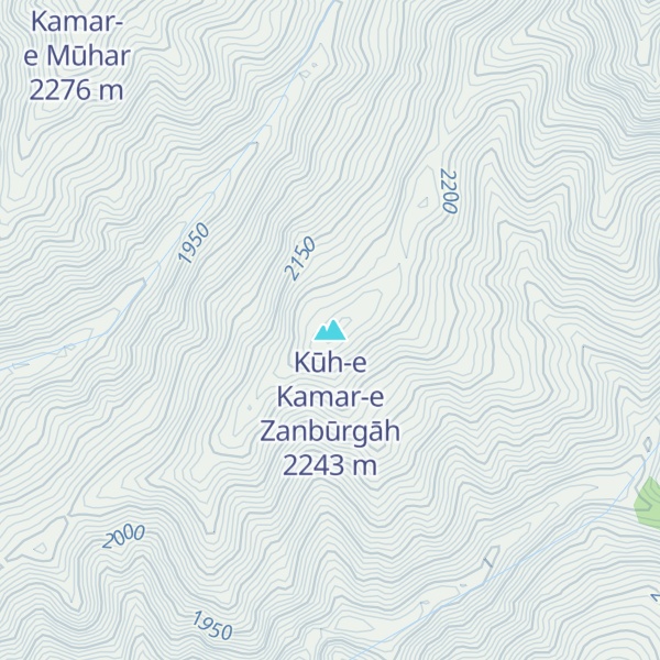 Map of Kūh-e Kamar-e Zanbūrgāh