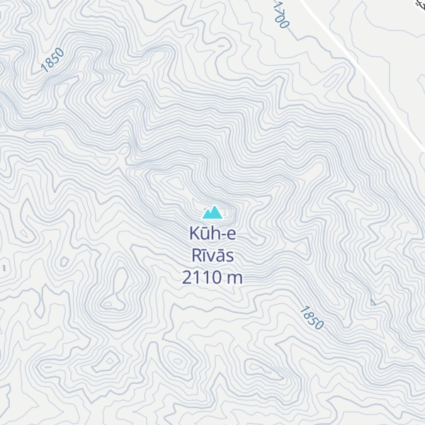 Map of Kūh-e Rīvās