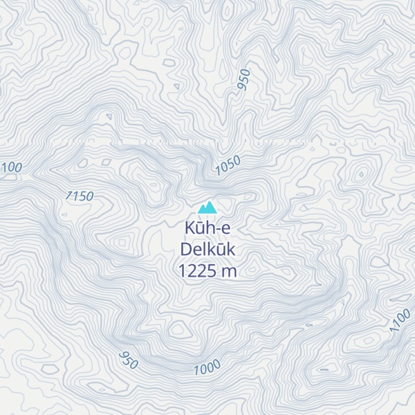Map of Kūh-e Delkūk