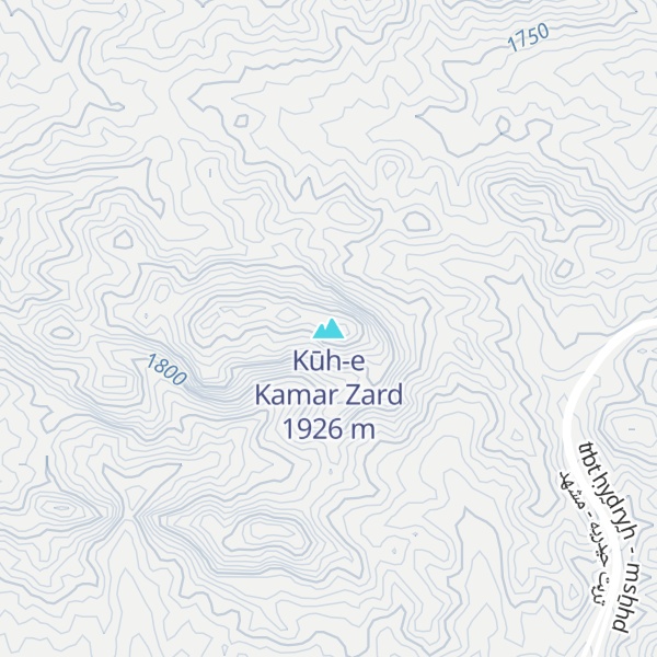 Map of Kūh-e Kamar Zard