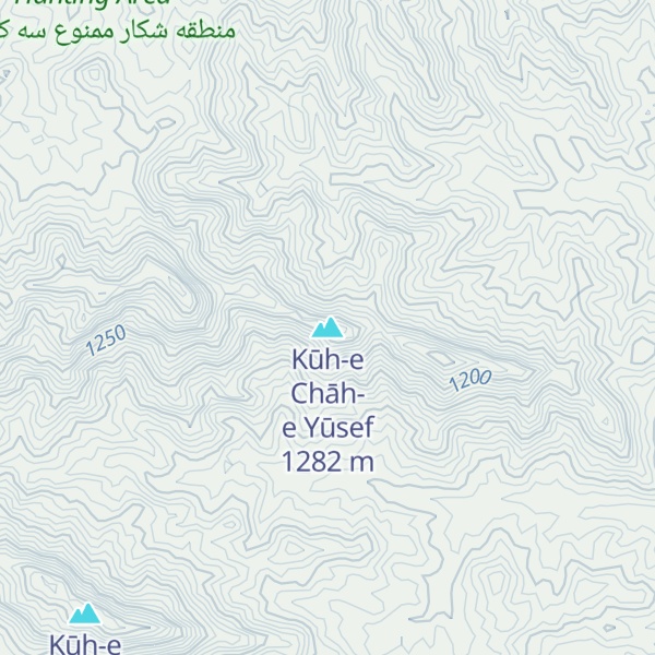 Map of Kūh-e Chāh-e Yūsef
