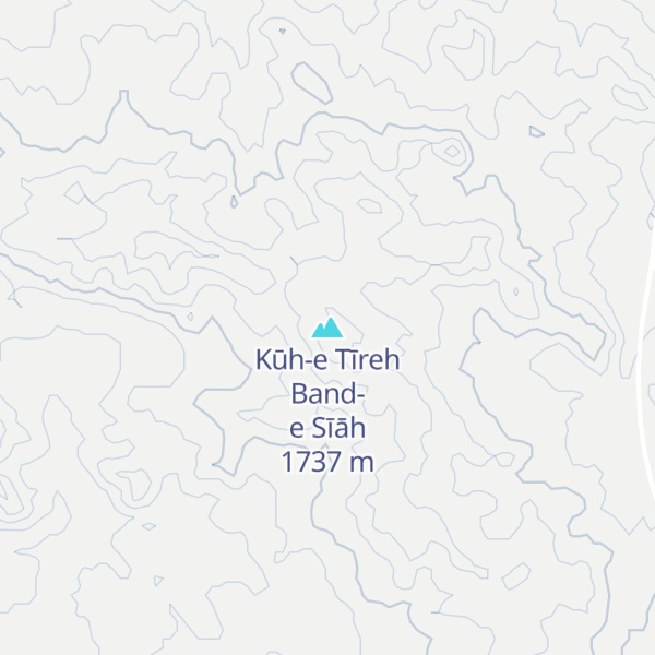 Map of Kūh-e Tīreh Band-e Sīāh